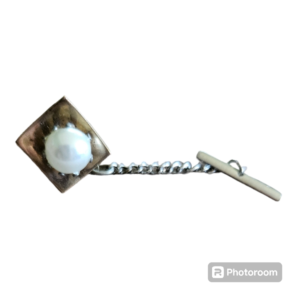 Vintage Men's Faux Pearl Tie Tack